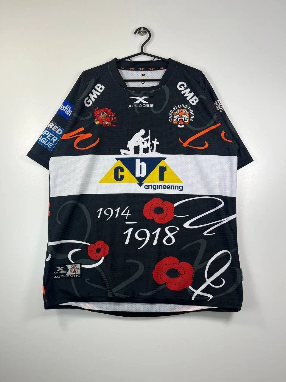Other Castleford Tigers Rugby League 2019 Remembrance Shirt XL Size US XL / EU 56 / 4 - 1 Thumbnail