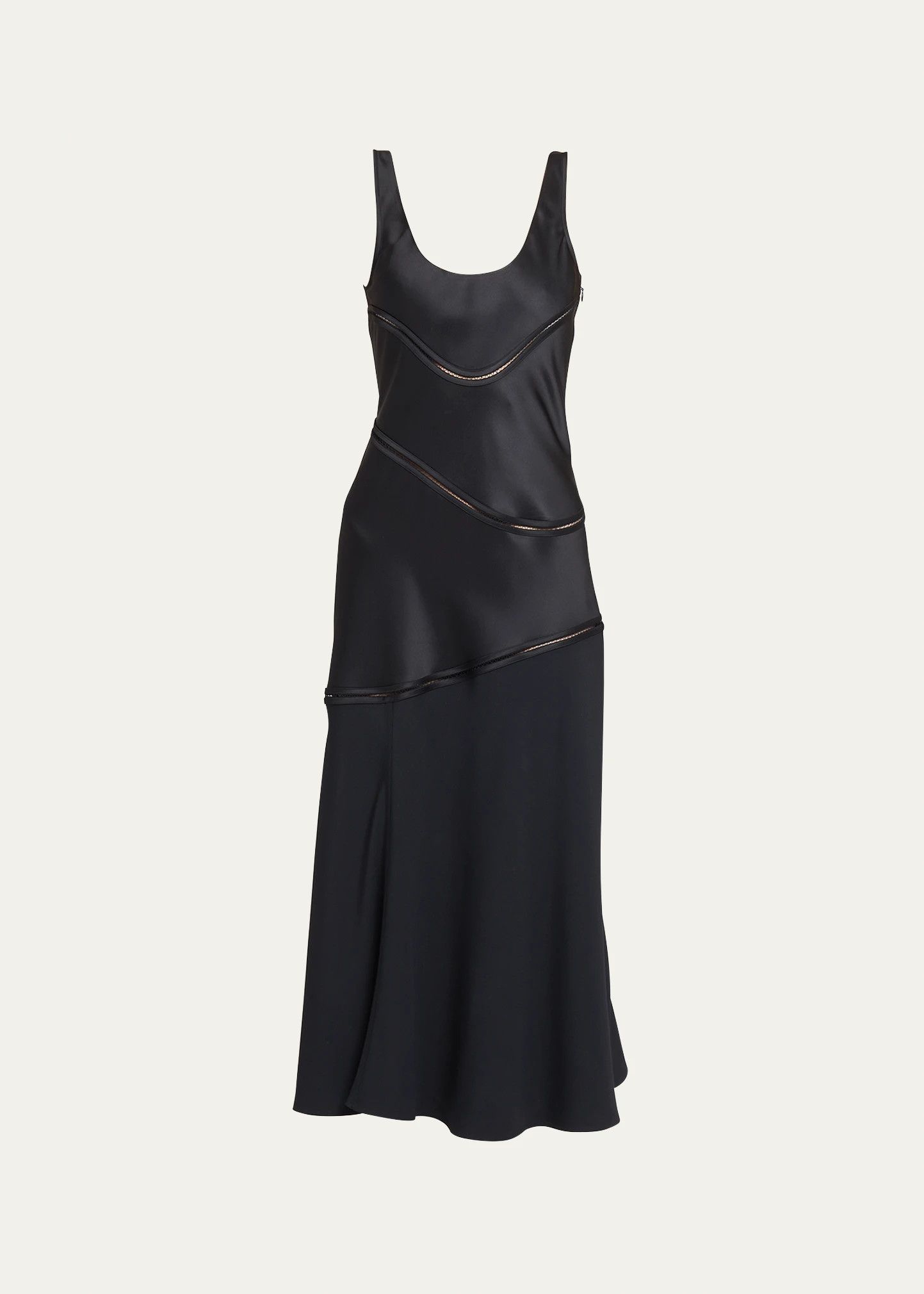 Jil Sander o1y0925 Sleeveless Midi Dress in Black Size S / US 4 / IT 40 - 1 Thumbnail