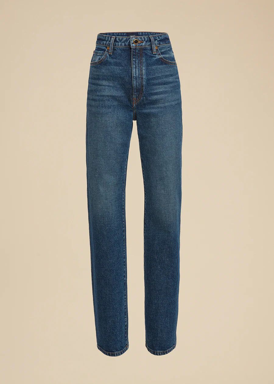 KHAITE o1s22i1n0724 Slim Fit Danielle Jeans in Blue Size 26" / US 2 / IT 38 - 1 Thumbnail