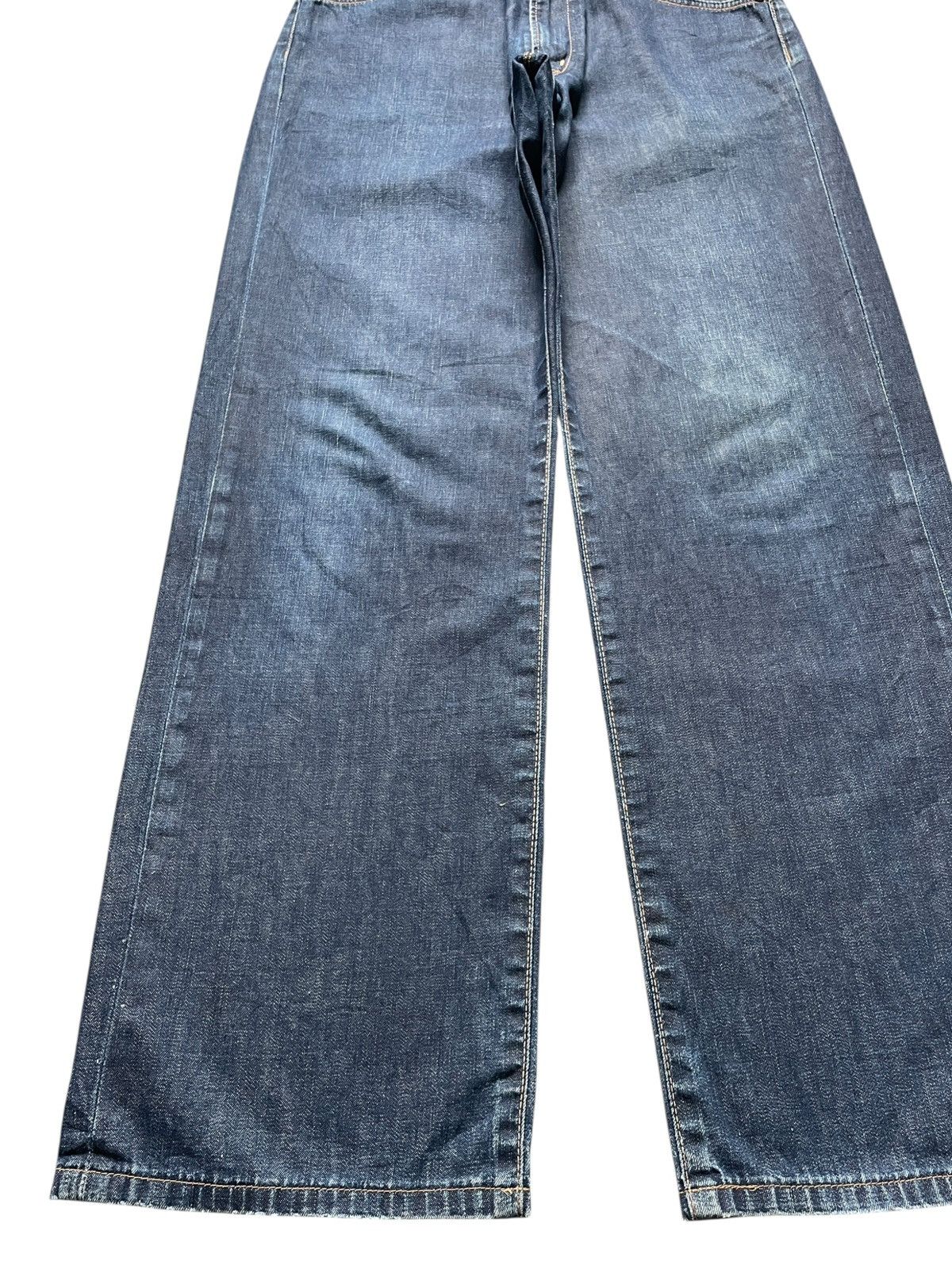 Edwin Vintage Japanese Edwin E Function Blue Wash Loose Baggy Jean Size US 28 / EU 44 - 6 Thumbnail