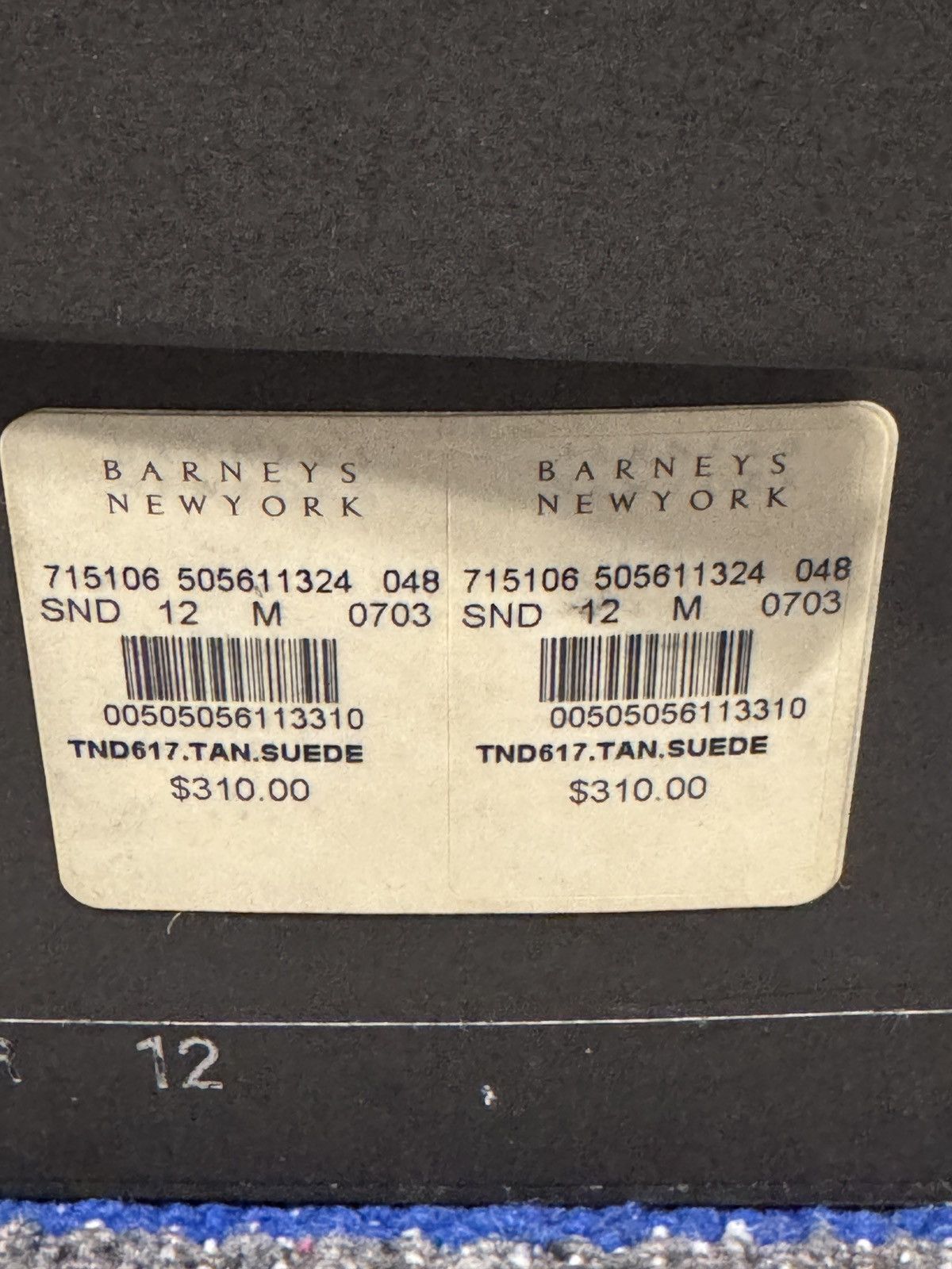 Barneys New York Tan Suede Chelsea Boots Size US 12 / EU 45 - 7 Thumbnail