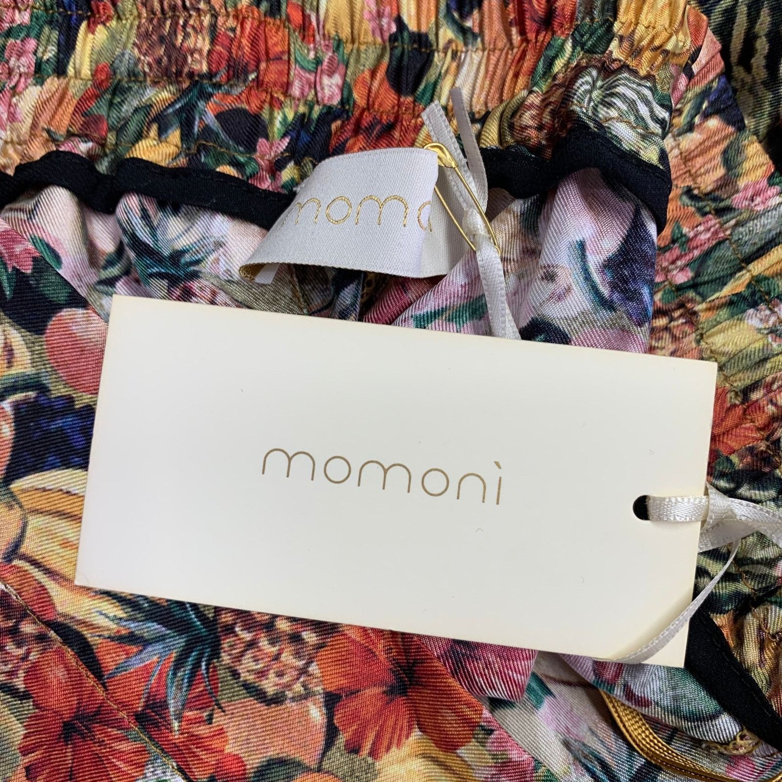 Other MOMONI Multi Color Silk Fruits Elastic Waistband Pants Size 30" / US 8 / IT 44 - 6 Thumbnail