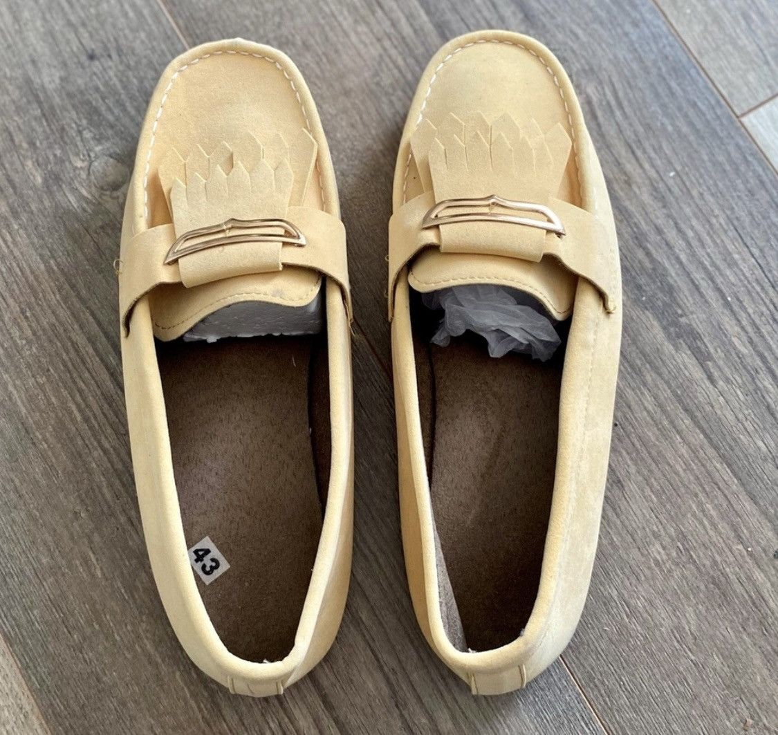 Other YELLOW SUEDE LOAFERS FLATS SLIPON SHOES Size US 11 / IT 41 - 7 Thumbnail
