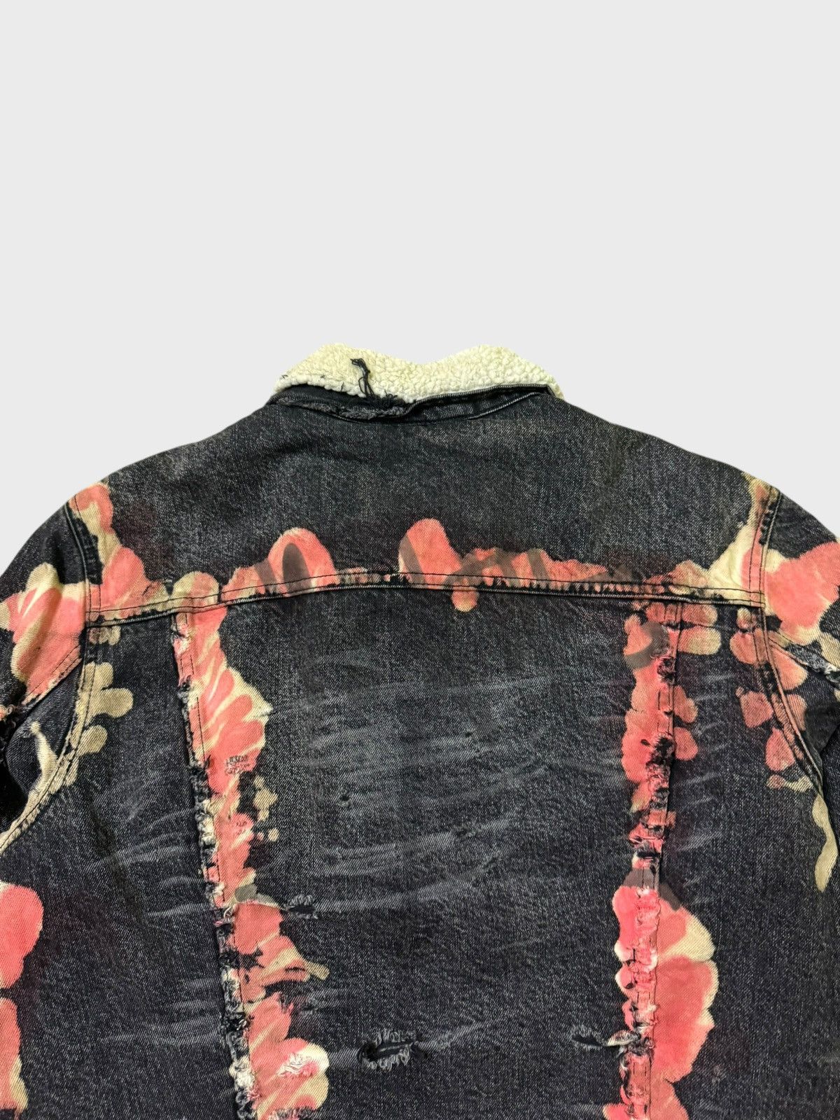 Levi's Levi's Distressed Denim Jacket Sherpa Jacket Size US M / EU 48-50 / 2 - 17 Thumbnail