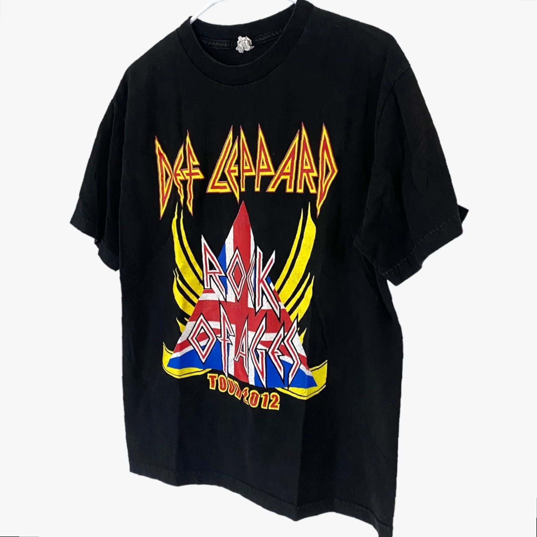 Vintage Def Leppard Poison 2012 Rock Of Ages Tour Concert T Shirt Black Mens Medium M Size US M / EU 48-50 / 2 - 2 Thumbnail