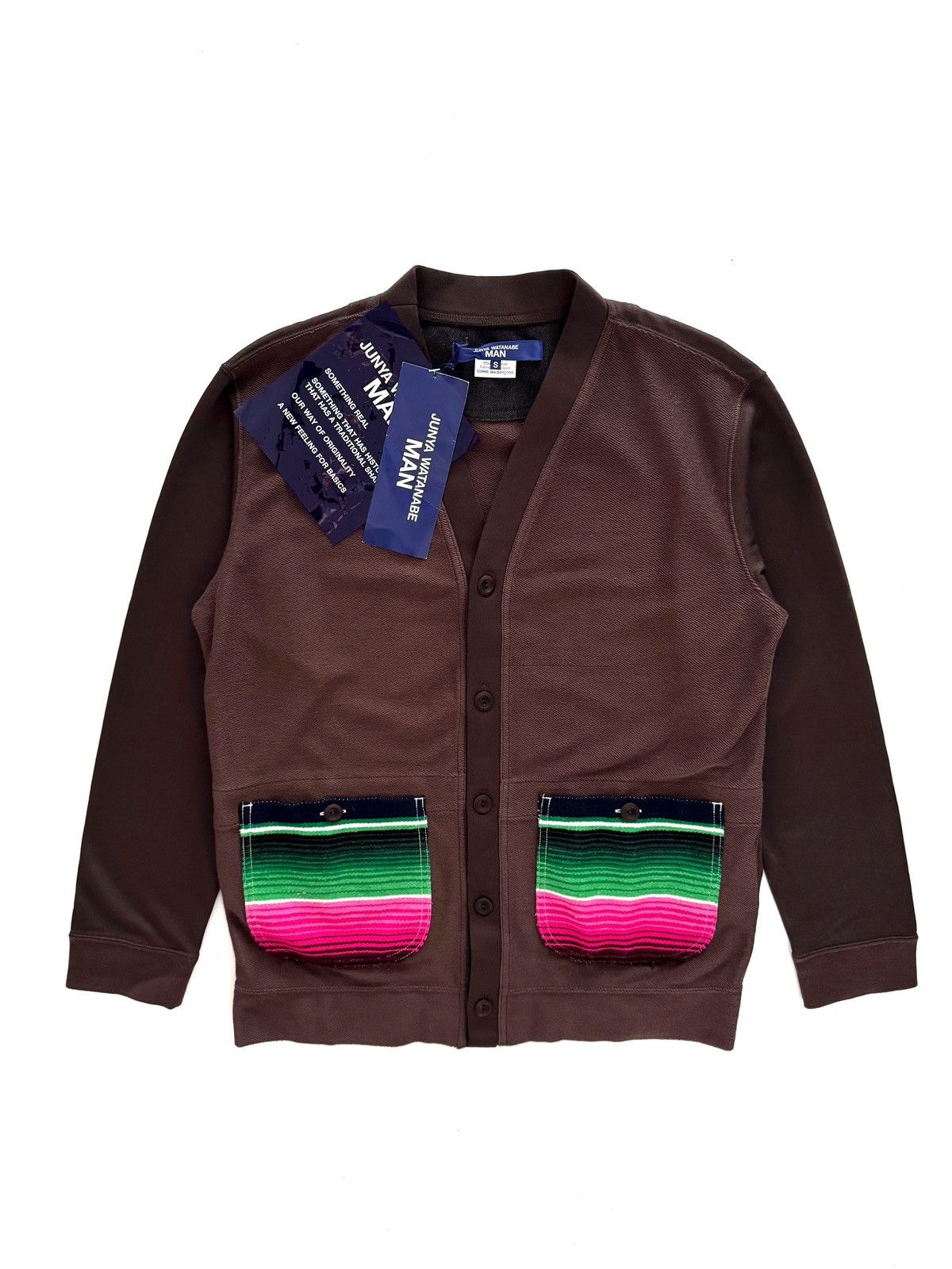 Junya Watanabe Junya Watanabe Man Multicolor Stripes Cardigan Size US S / EU 44-46 / 1 - 1 Thumbnail