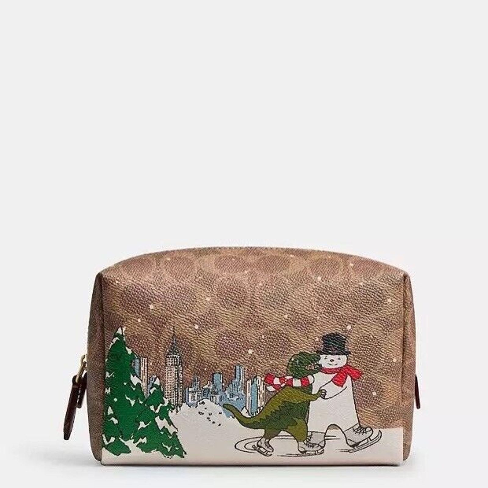 Coach NWT Limited COACH Rexy and Snowman Cosmetic Pouch Case CY304 Size ONE SIZE - 2 Thumbnail