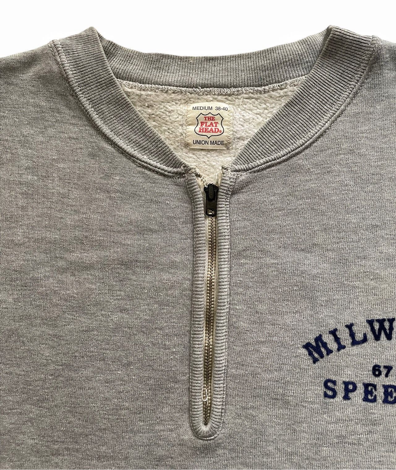 Japanese Brand × The Flat Head The Flat Head Sweatshirt Sportswear Half Zip Afterhood Size US M / EU 48-50 / 2 - 4 Thumbnail