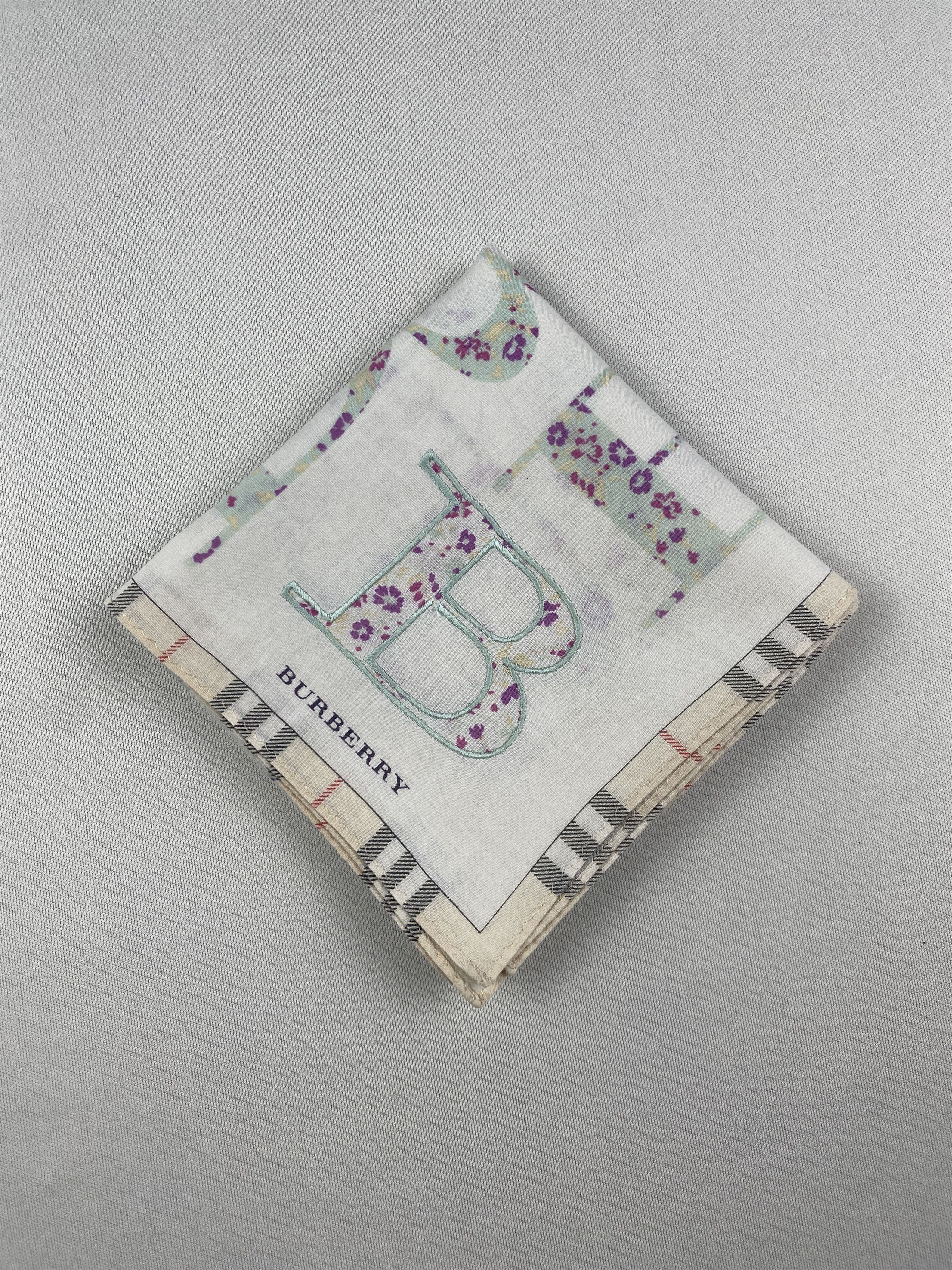 Burberry Vintage Burberry Handkerchief Pocket Square Bandana HM0038 Size ONE SIZE - 3 Thumbnail