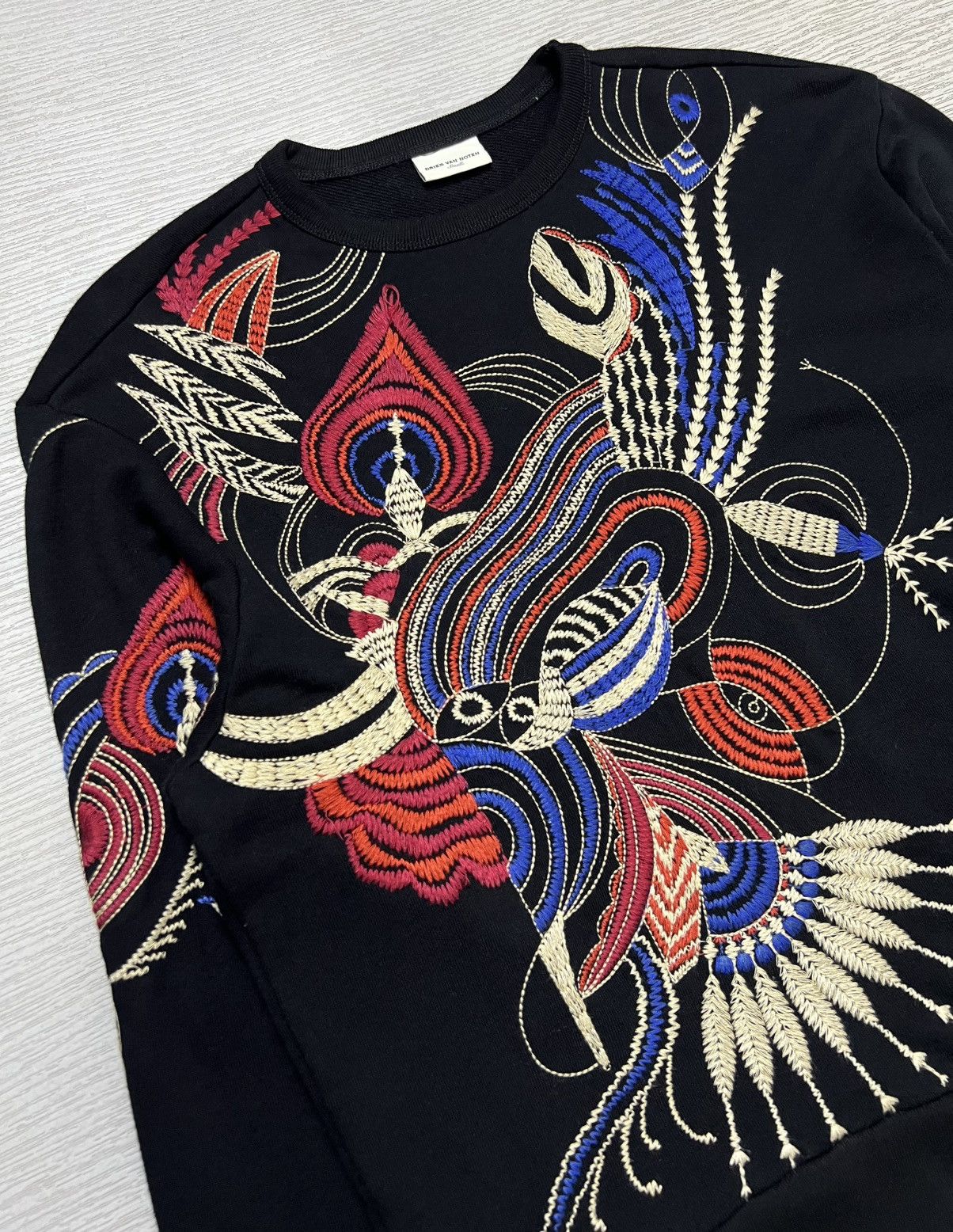 Dries Van Noten Dries Van Noten - Animal Print Embroidered Sweatshirt Size S / US 4 / IT 40 - 5 Thumbnail