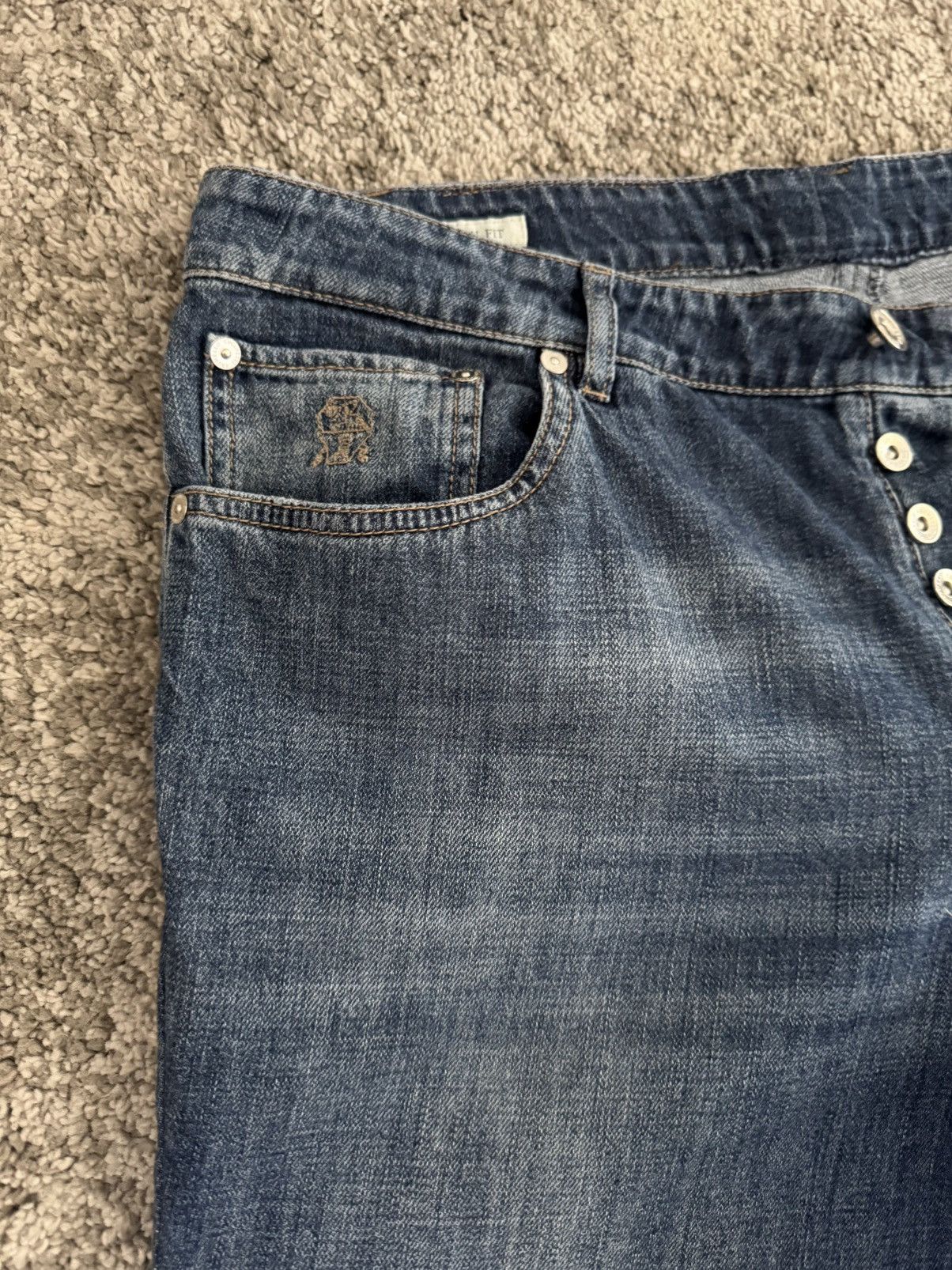 Brunello Cucinelli Brunello Cucinelli denim trousers hose pants Size US 36 / EU 52 - 3 Thumbnail