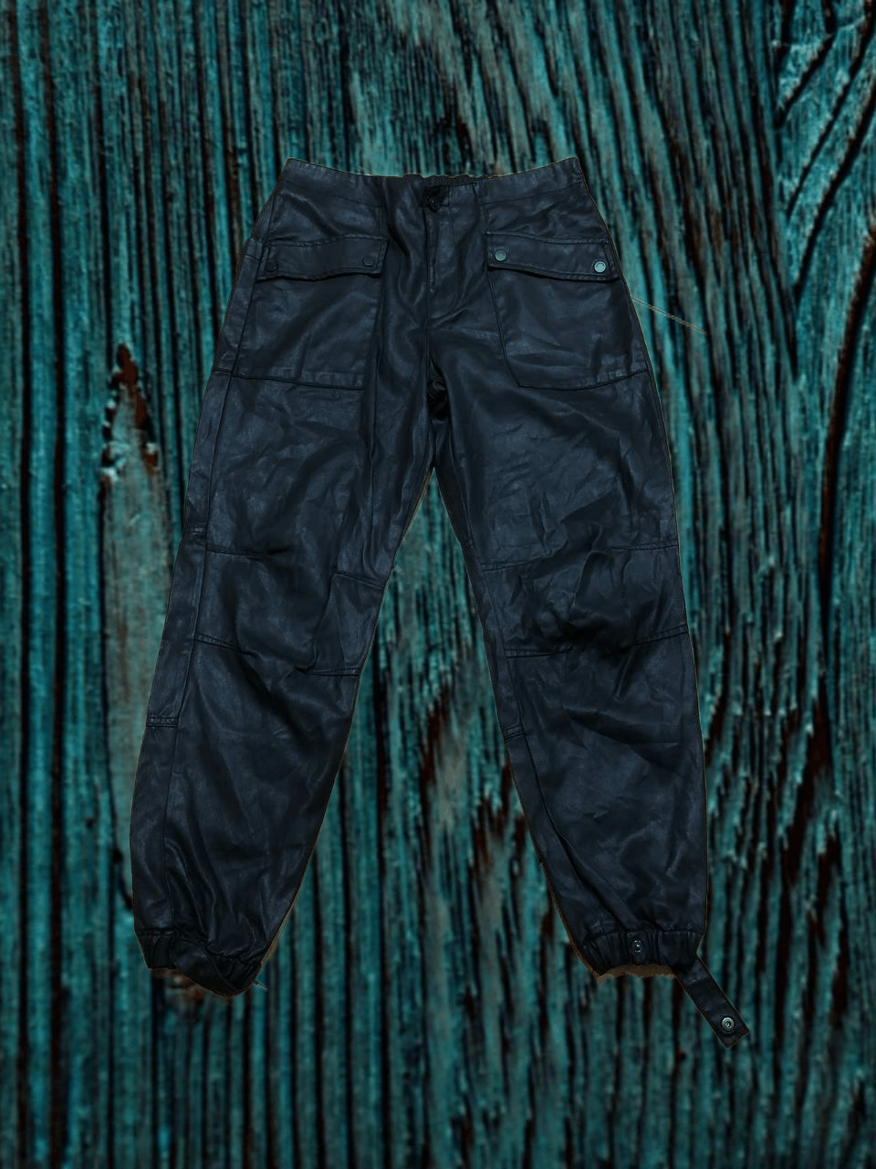 Allsaints AllSaints Women's Coated Cargo Trousers PANTS Size 28" / US 6 / IT 42 - 1 Thumbnail