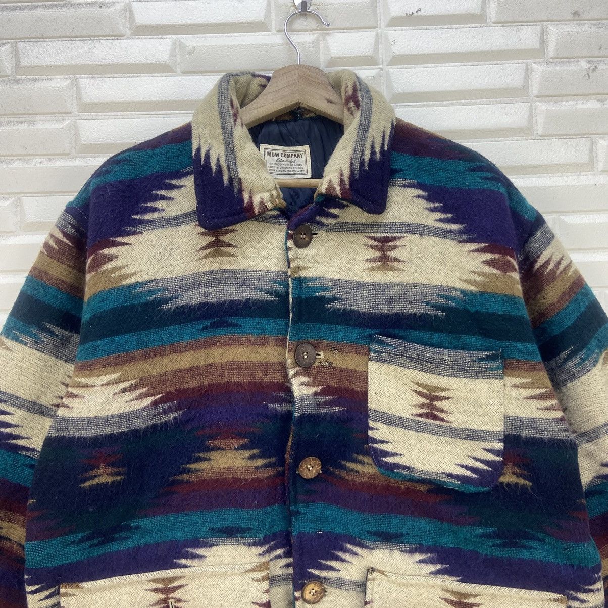 Japanese Brand × Native Vtg Japanese Brand Native Navajo Loose Polar Fleece Jacket Size US S / EU 44-46 / 1 - 4 Thumbnail