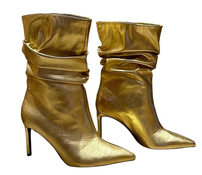Bershka Boots-Golden Size US 8 / IT 38 - 3 Thumbnail