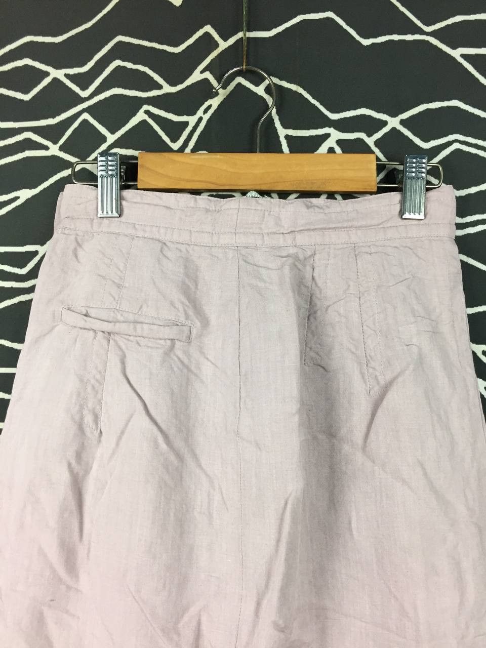 Cerruti 1881 Vtg 80s Cerruti 1881 West Germany Linen Blend Midi Skirt Size 24" / US 00 / IT 34 - 8 Thumbnail