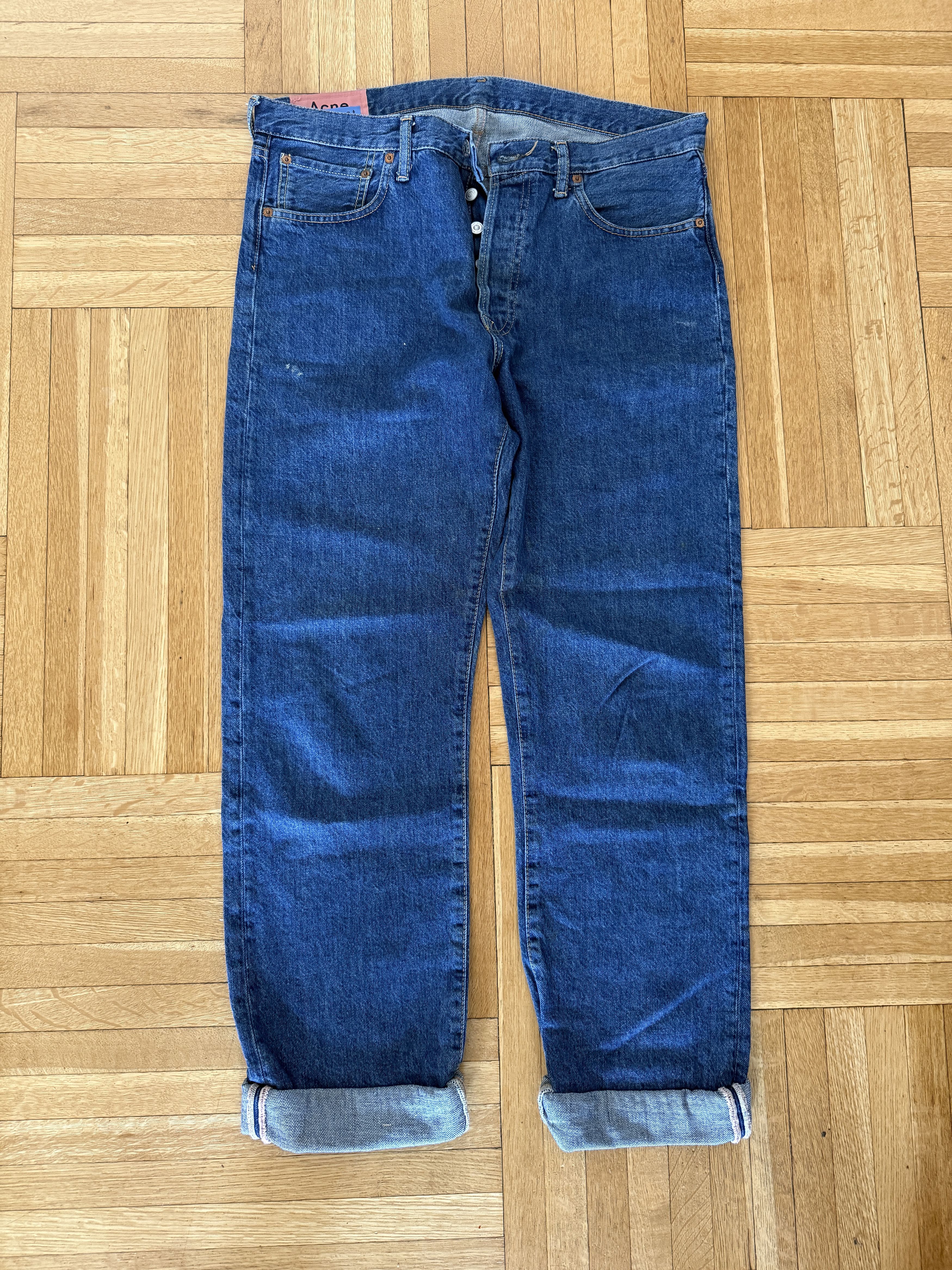 🇸🇪 ACNE STUDIOS 1996 BLUE DENIM 34x34 🇸🇪