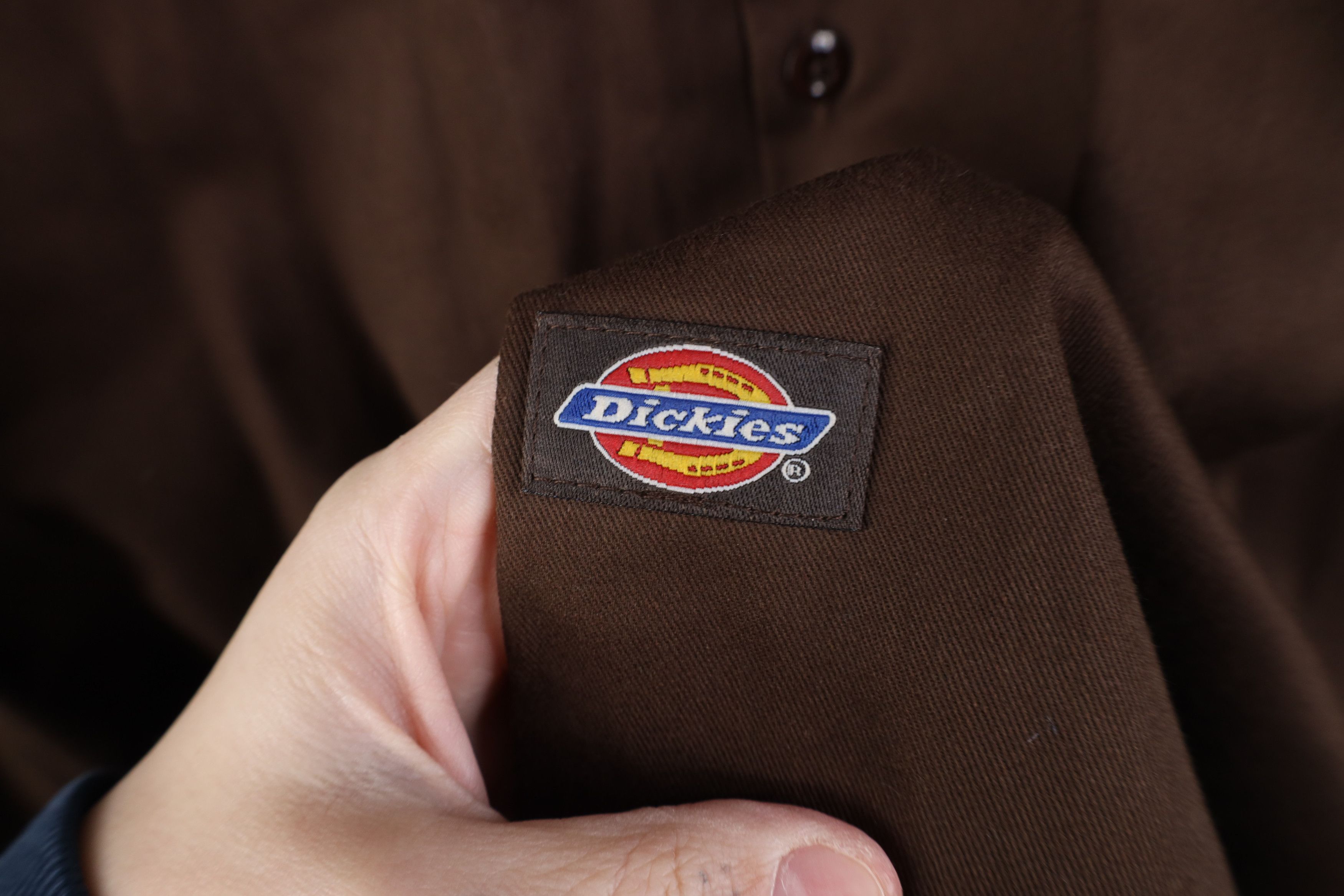 Dickies Vintage Dickies Spell Collared Button Shirt Brown Workwear Size US XXL / EU 58 / 5 - 4 Thumbnail