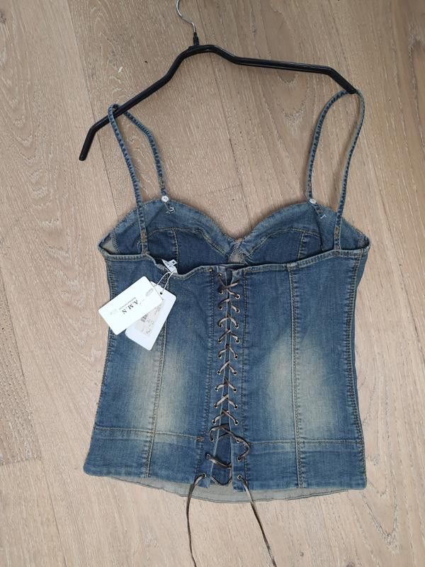 Japanese Brand Denim corset top ANM available sz M Size M / US 6-8 / IT 42-44 - 3 Thumbnail