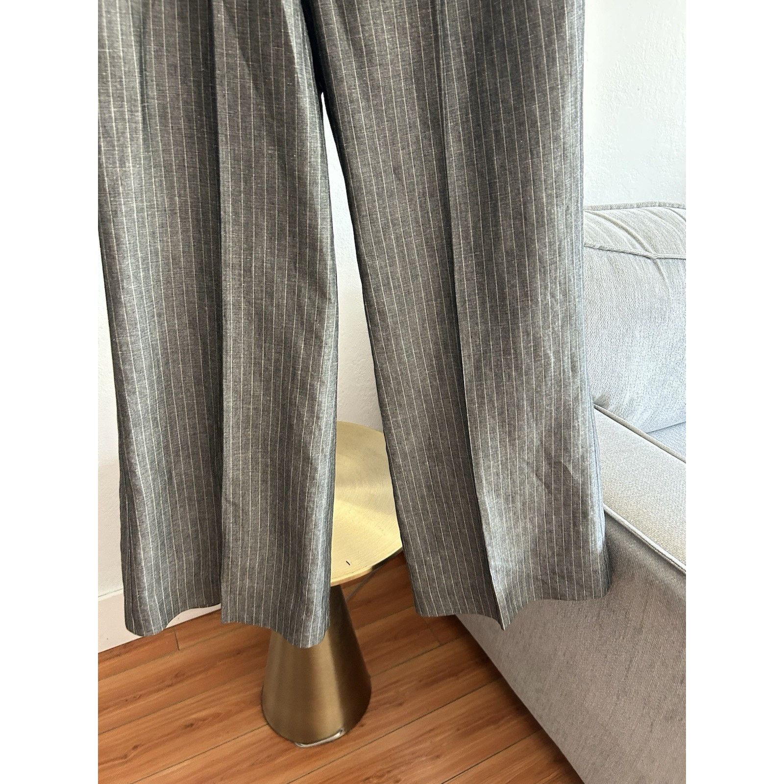 Express Vintage Express Linen Blend Pinstripes Y2K Pants Size 6 Size 28" / US 6 / IT 42 - 9 Thumbnail