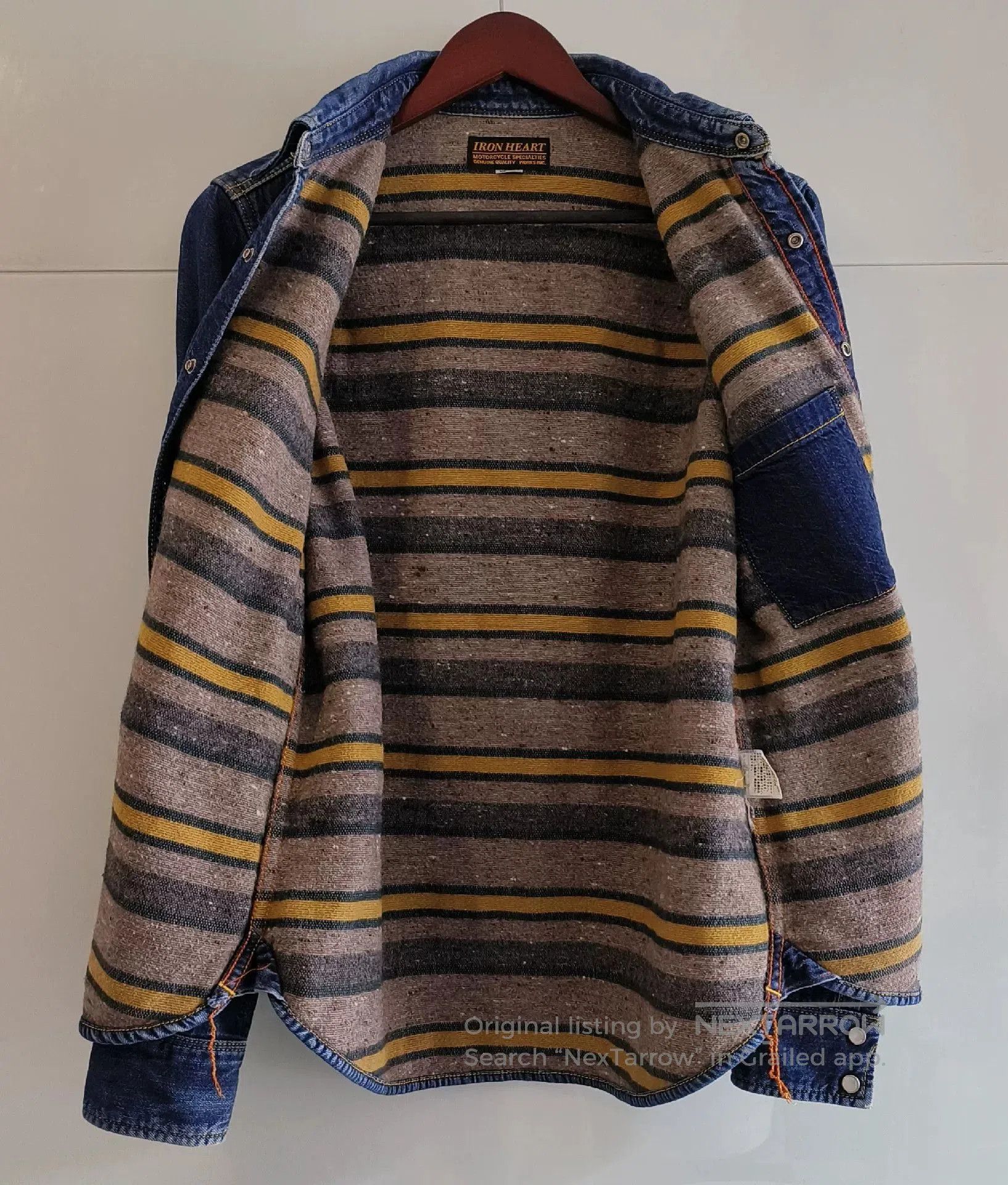 Iron Heart Vintage Denim Western Shirt. Size US M / EU 48-50 / 2 - 5 Thumbnail
