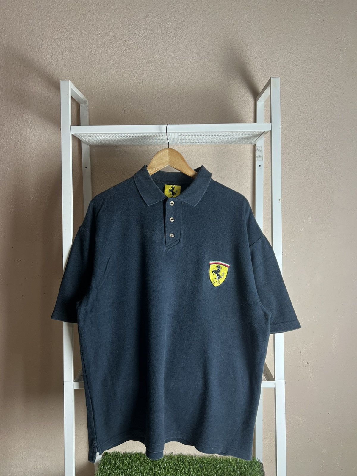 Ferrari × Vintage Vintage Ferrari Polos Sun Faded Polos Size US XL / EU 56 / 4 - 1 Thumbnail