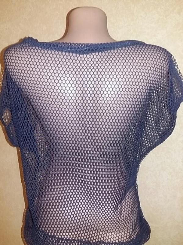 Japanese Brand fishnet black unisex top sz M Size M / US 6-8 / IT 42-44 - 3 Thumbnail