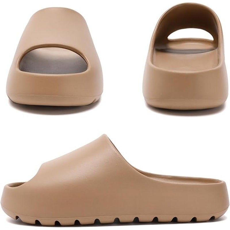 Other Yueerlu Men's 7.5 Tan Cloud Slide-On Cushioned Sandals Size US 7.5 / EU 40-41 - 2 Thumbnail