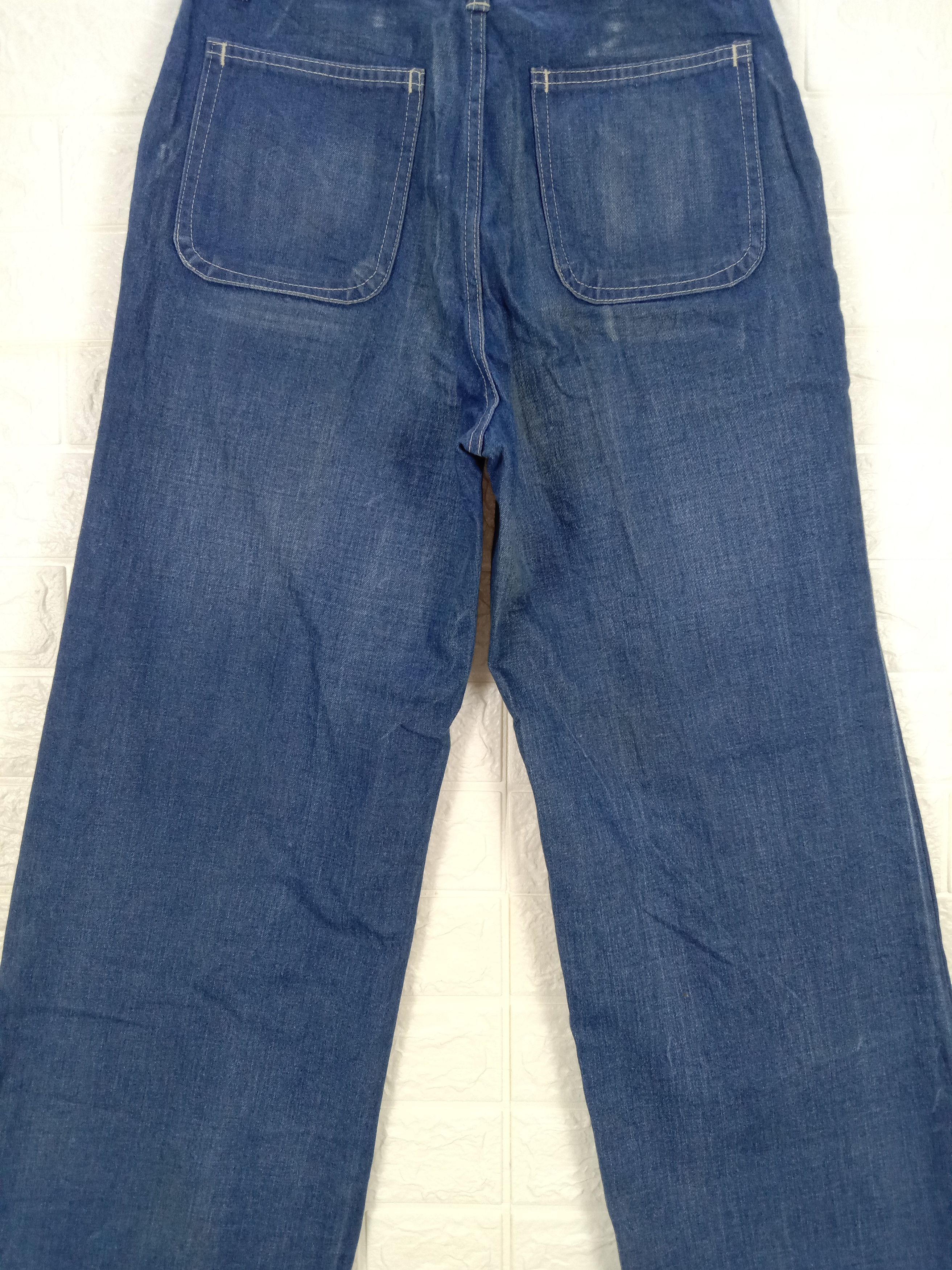 Japanese Brand Vintage Japanese Indigo Wide Leg Baggy Jeans Size 28" / US 6 / IT 42 - 7 Thumbnail