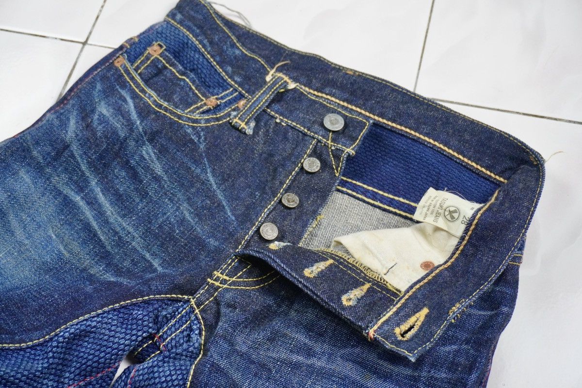 Japanese Brand Tasuki Jeans Repair. Co reconstruct blue denim selvedge Size US 28 / EU 44 - 7 Thumbnail