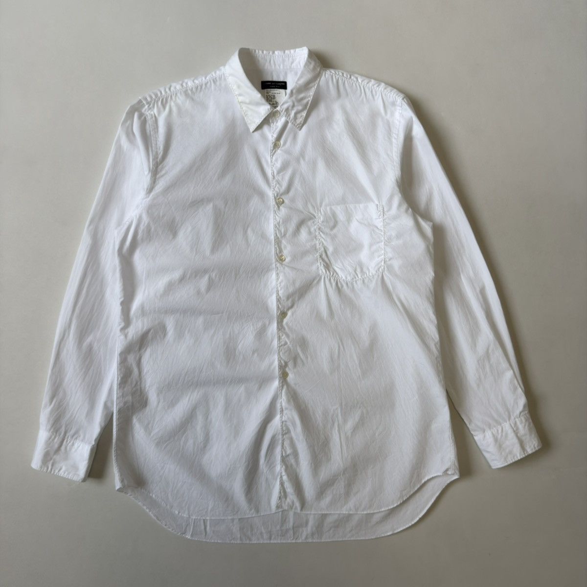 Comme des Garcons S/S 2000 White Crinkle Cotton Shirt Size US M / EU 48-50 / 2 - 3 Thumbnail