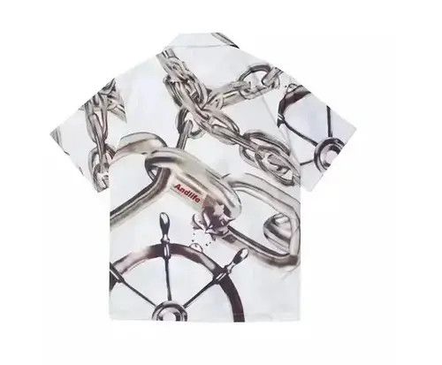 Jewelry Chain Print Button Up Short Sleeve Shirt Size US L / EU 52-54 / 3 - 4 Thumbnail