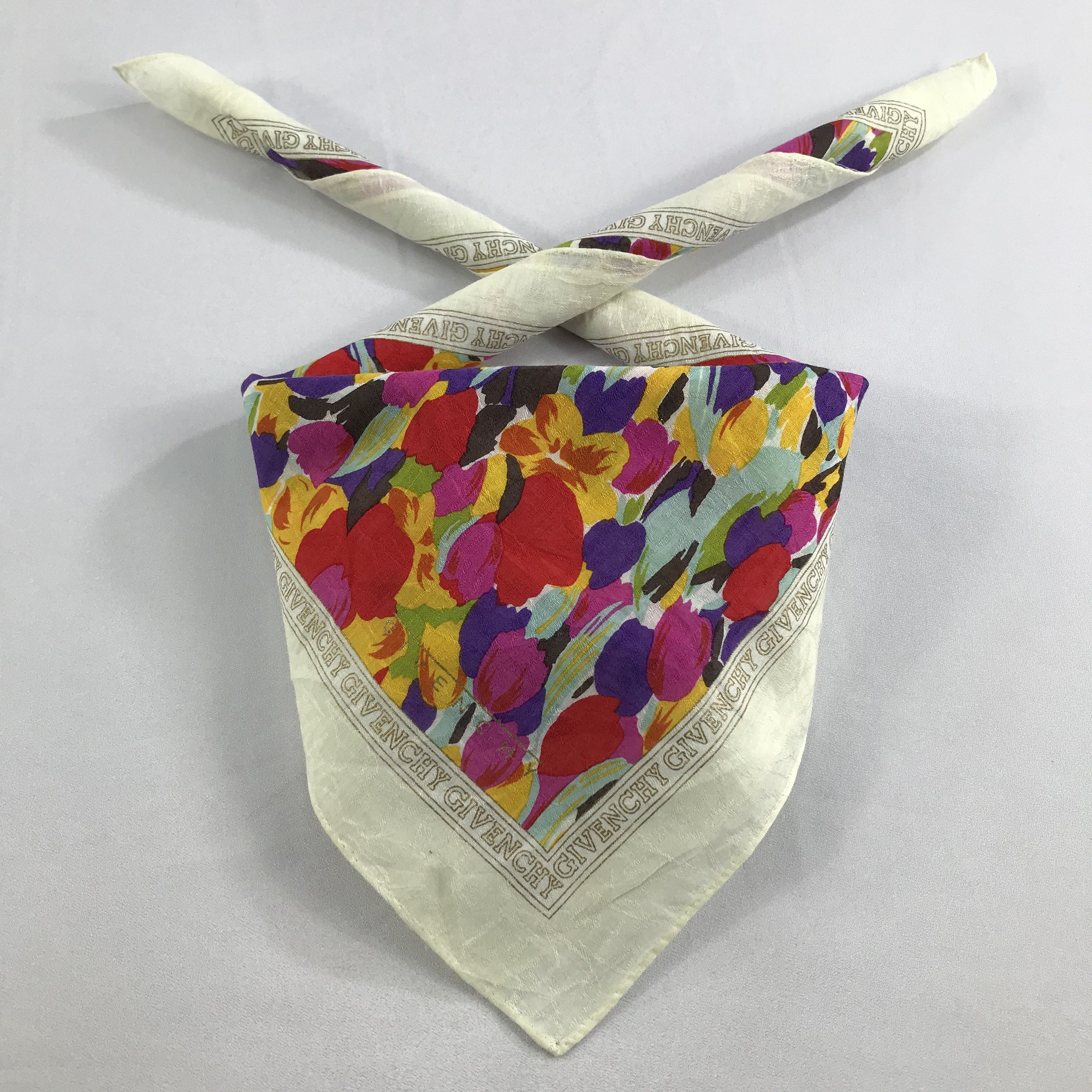 Vintage Vintage Givenchy Bandana / Handkerchief / Neckerchief -S2602 Size ONE SIZE - 3 Thumbnail
