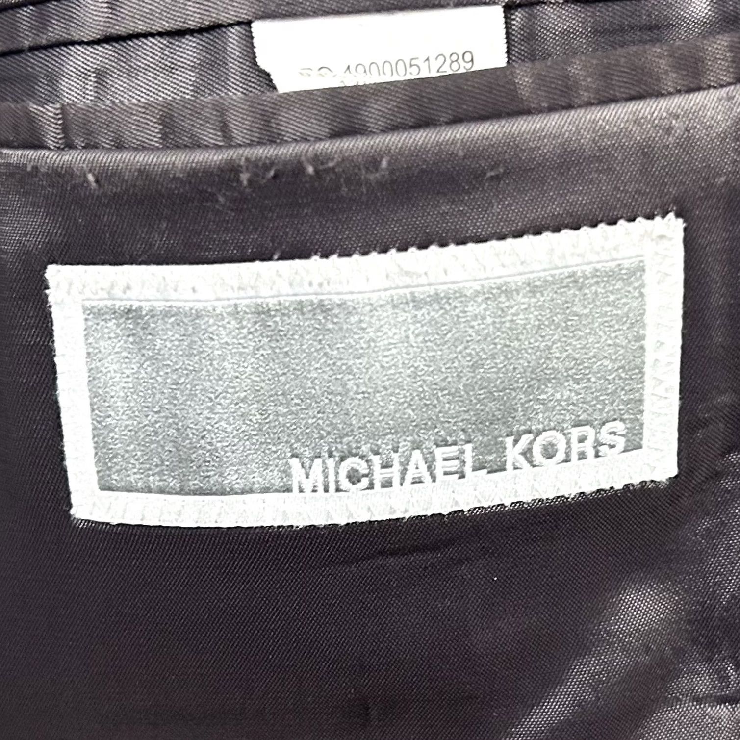 Michael Kors Michael Kors Sport Coat 40R Dark Gray Two Button Double Vented Poly Rayon Blend Mens Size US XS / EU 42 / 0 - 3 Thumbnail