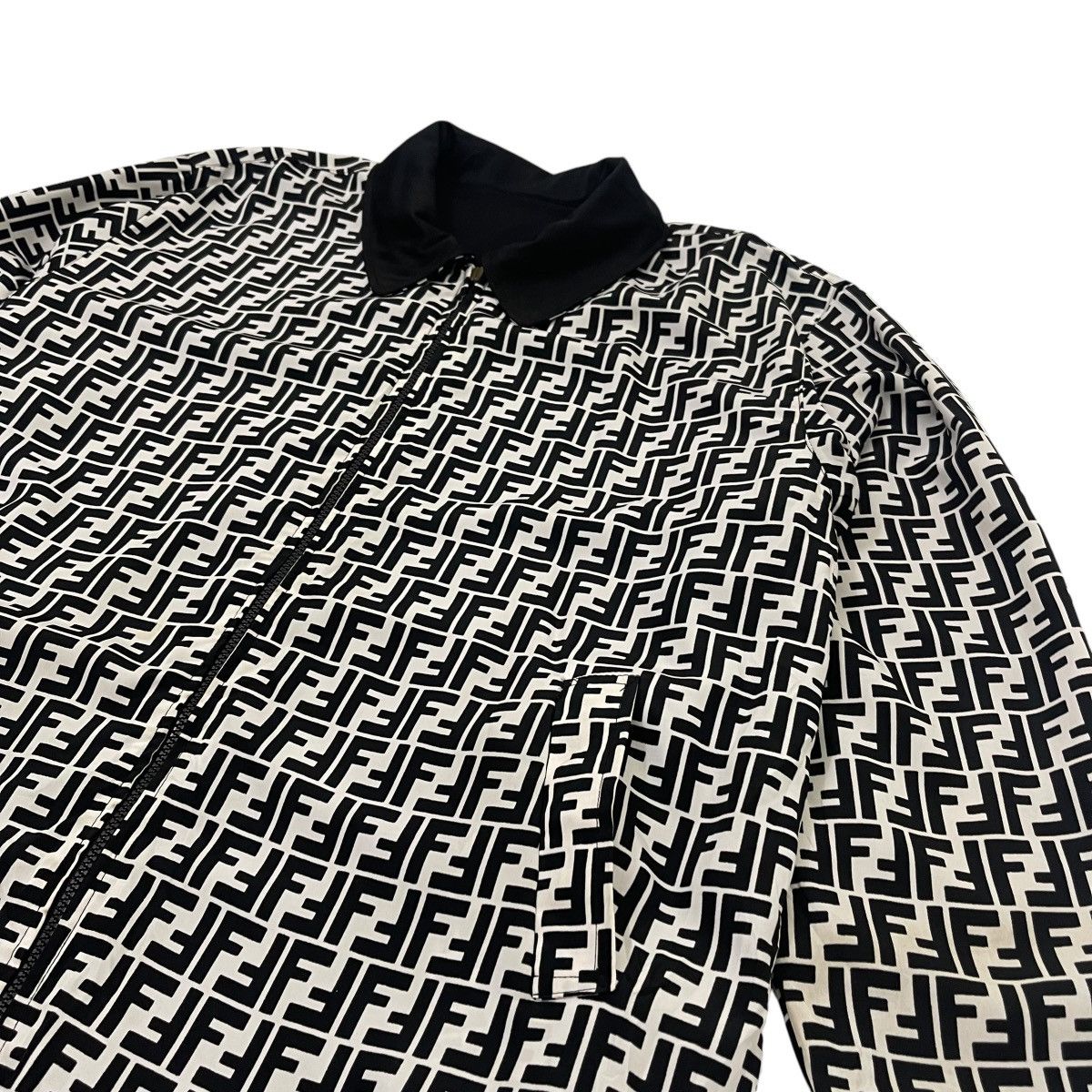 Fendi 🔥Vintage Fendi Monogram Reversible Jacket Size US L / EU 52-54 / 3 - 10 Thumbnail