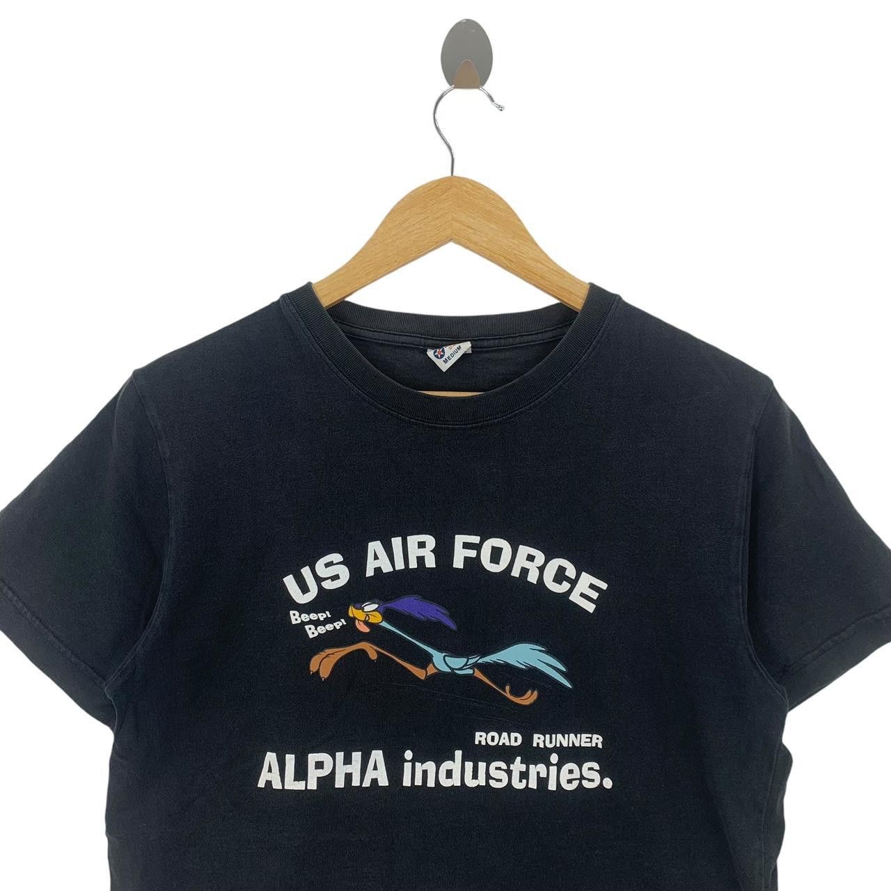 Vintage Vintage ALPHA INDUSTRIES USA Road Runner Tee Shirt Top Size US M / EU 48-50 / 2 - 2 Thumbnail