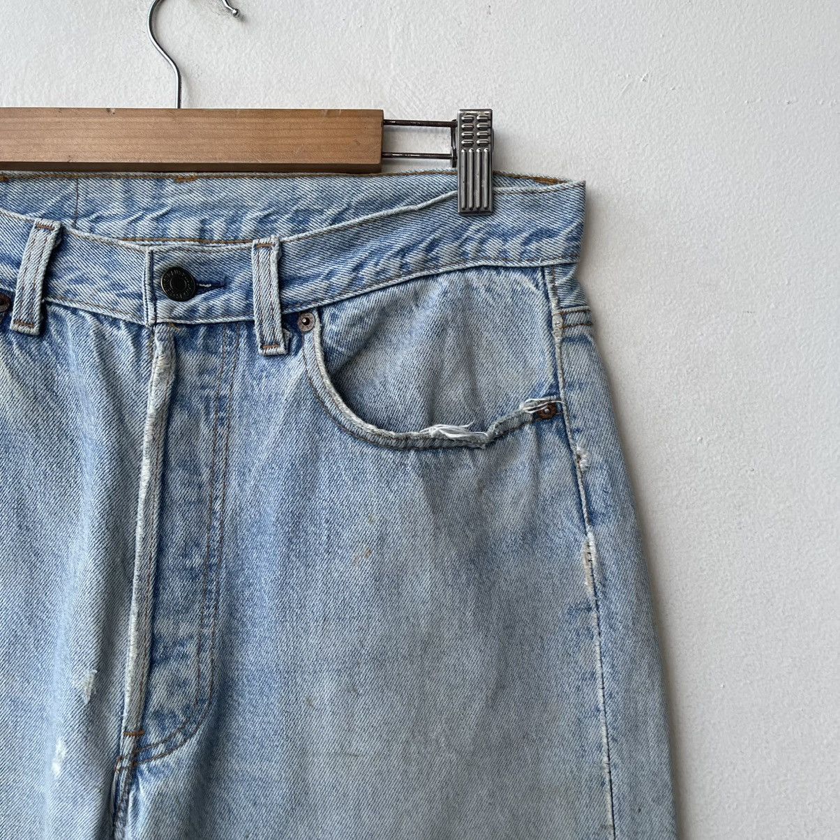 Levi's Thrashed Vintage 80s Levi’s 501 Denim Jeans Size US 32 / EU 48 - 7 Thumbnail