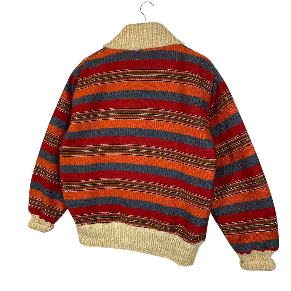 Vintage Vintage 70s Alex Baon Striped Wool Knit Jacket Size L Size US L / EU 52-54 / 3 - 12 Thumbnail