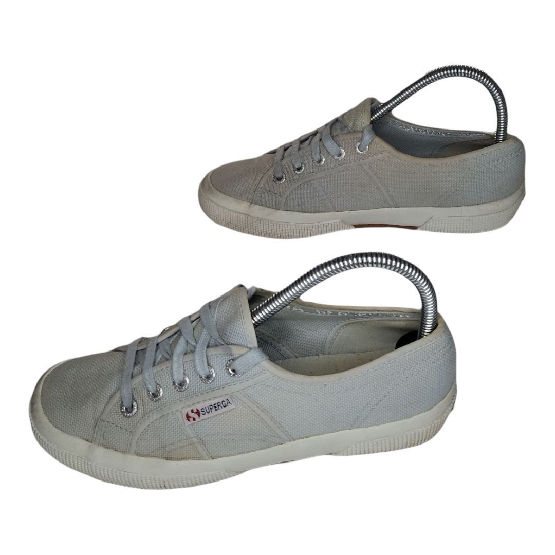 Superga Superga 2750 Sneakers Women Sz 7.5 Frayed Denim Blue White W Size US 7.5 / IT 37.5 - 2 Thumbnail