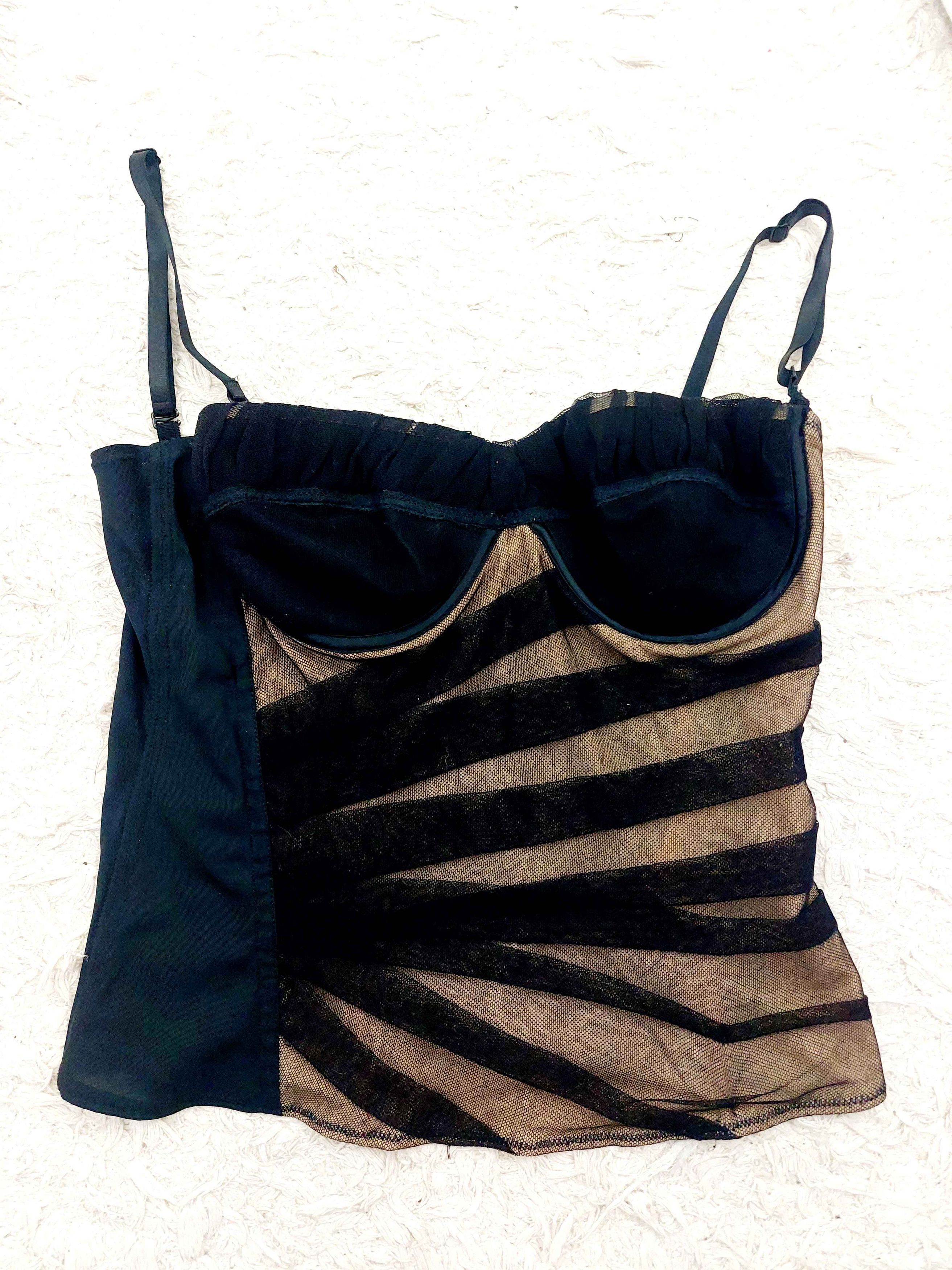 Dolce & Gabbana D&G Dolce & Gabbana Gingham Check Chekered Corset Size L / US 10 / IT 46 - 11 Thumbnail