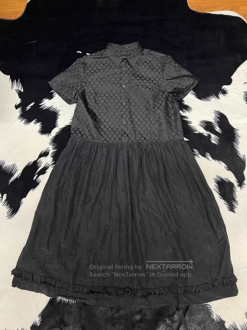 Comme des Garcons Comme Des Garcons Dark Patterned Flower Dress Size M / US 6-8 / IT 42-44 - 2 Thumbnail