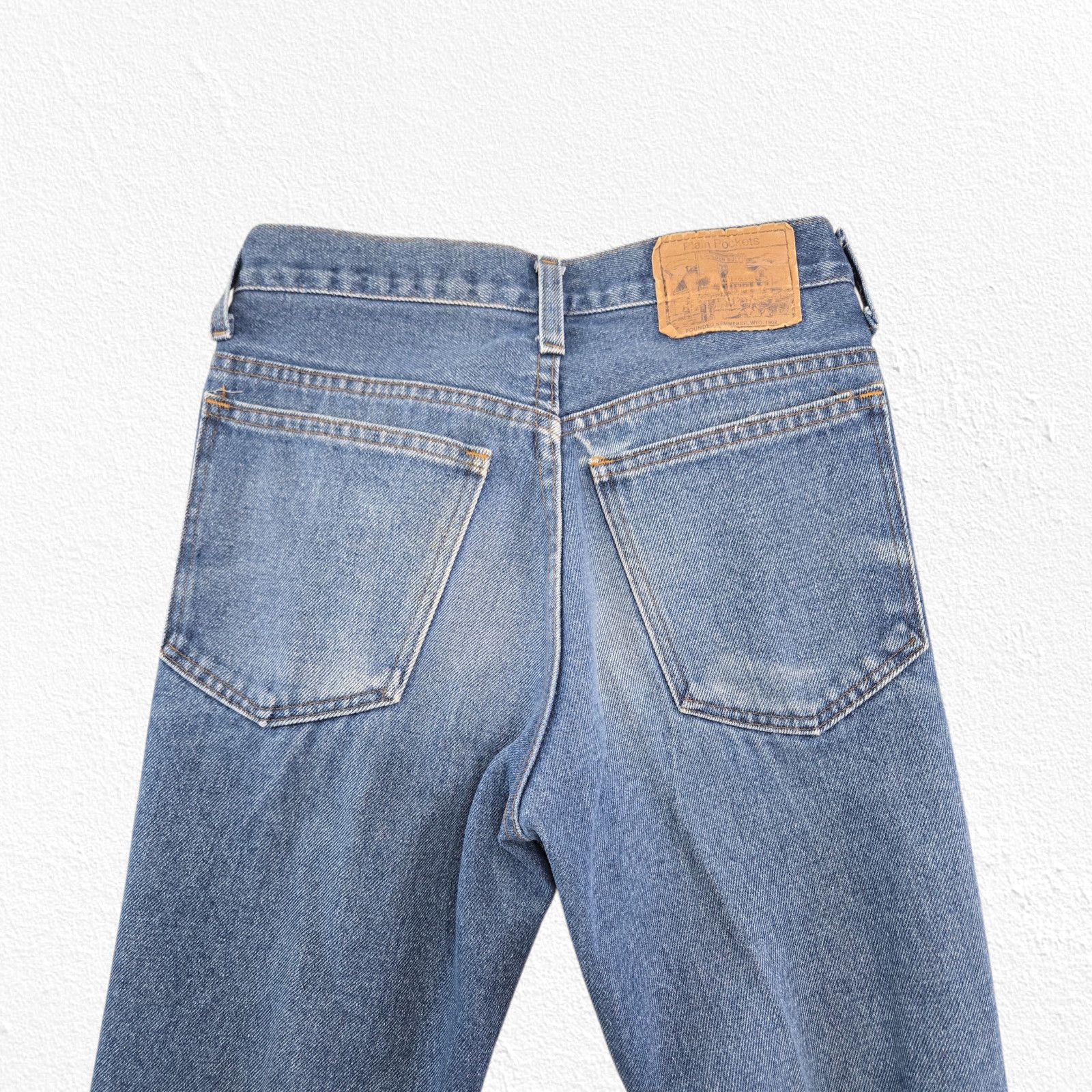 Vintage Vintage 70s Plain Pockets Flare Jeans 26 Size 26" / US 2 / IT 38 - 10 Thumbnail