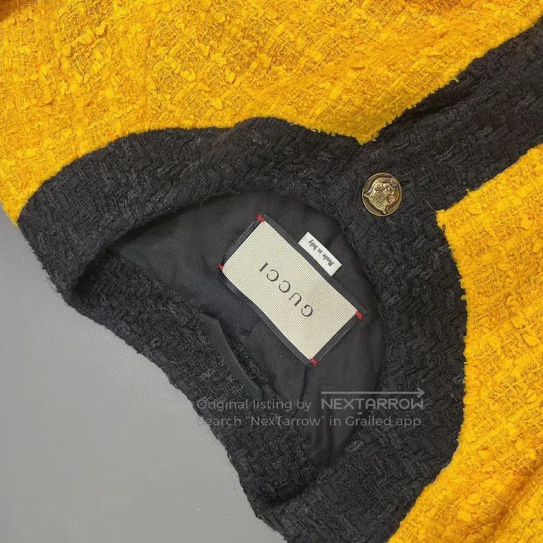 Gucci Gucci Yellow braided coat Size XS / US 0-2 / IT 36-38 - 3 Thumbnail