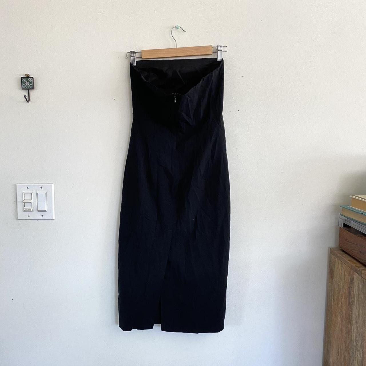 Theory THEORY BLACK STRAPLESS BODY-CON PENCIL DRESS MIDI WOMENS 2 Size XS / US 0-2 / IT 36-38 - 5 Thumbnail