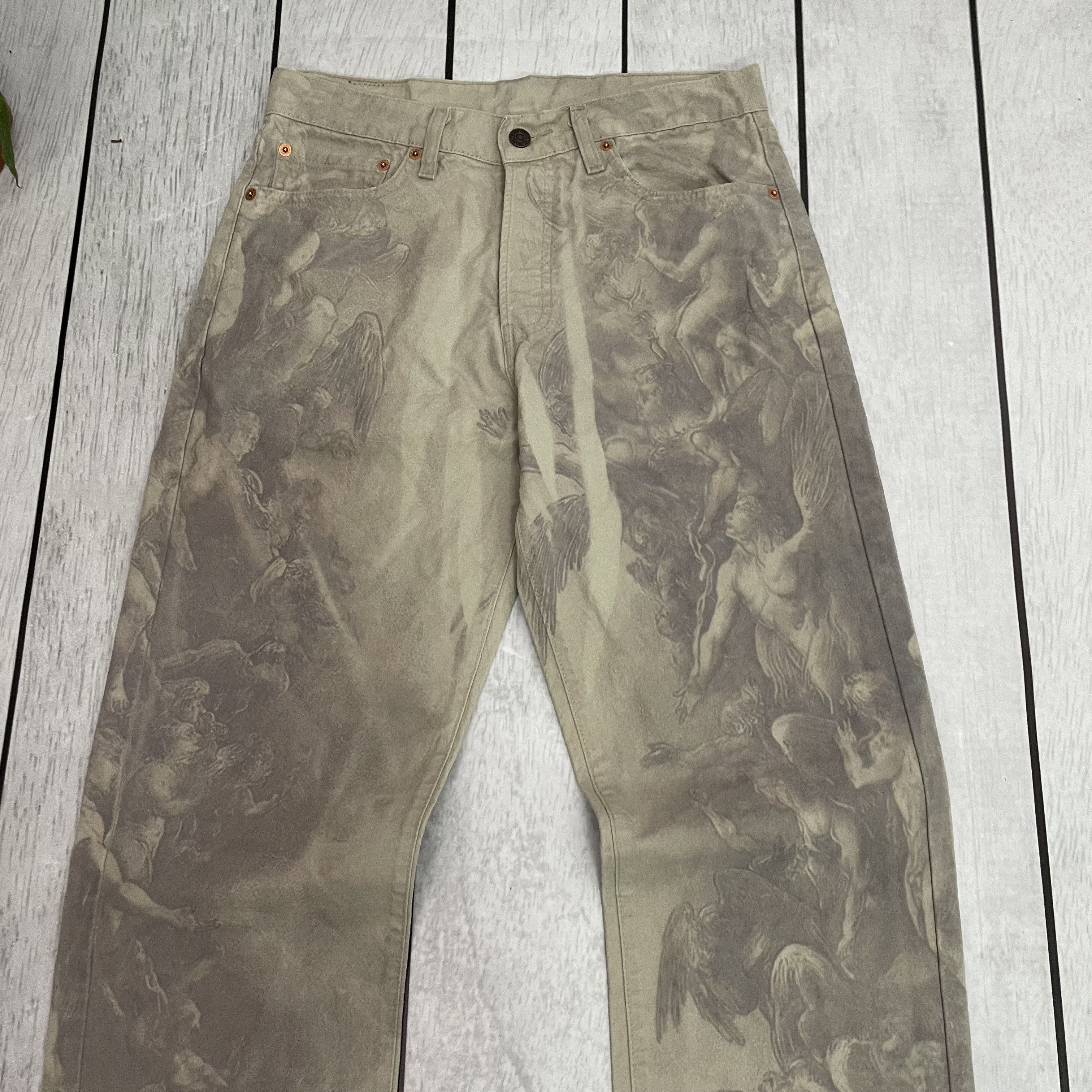Levi's Custom Reworked Levi's Jeans – Renaissance print 31x32 Size US 31 - 5 Thumbnail