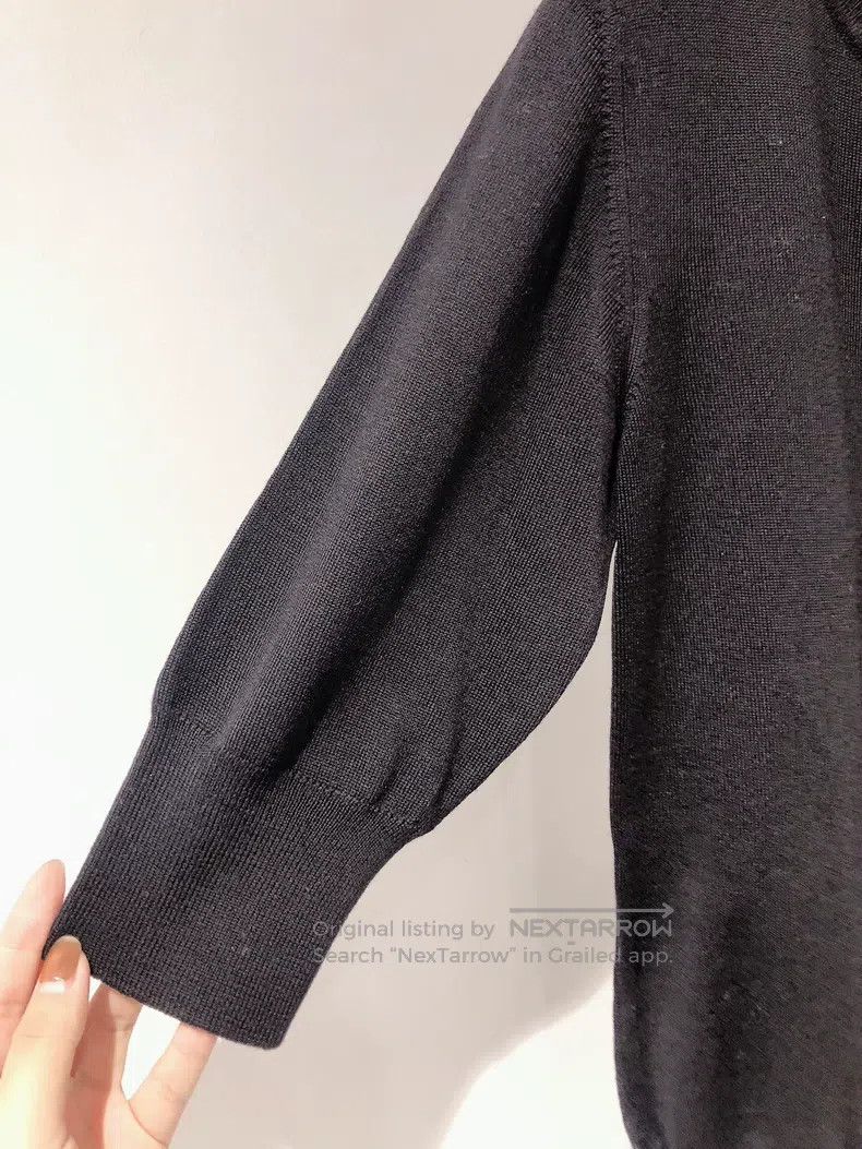 Fendi Fendi Black Seven-Quarter Sleeve Sequin Beaded Knit Top Size XS / US 0-2 / IT 36-38 - 6 Thumbnail