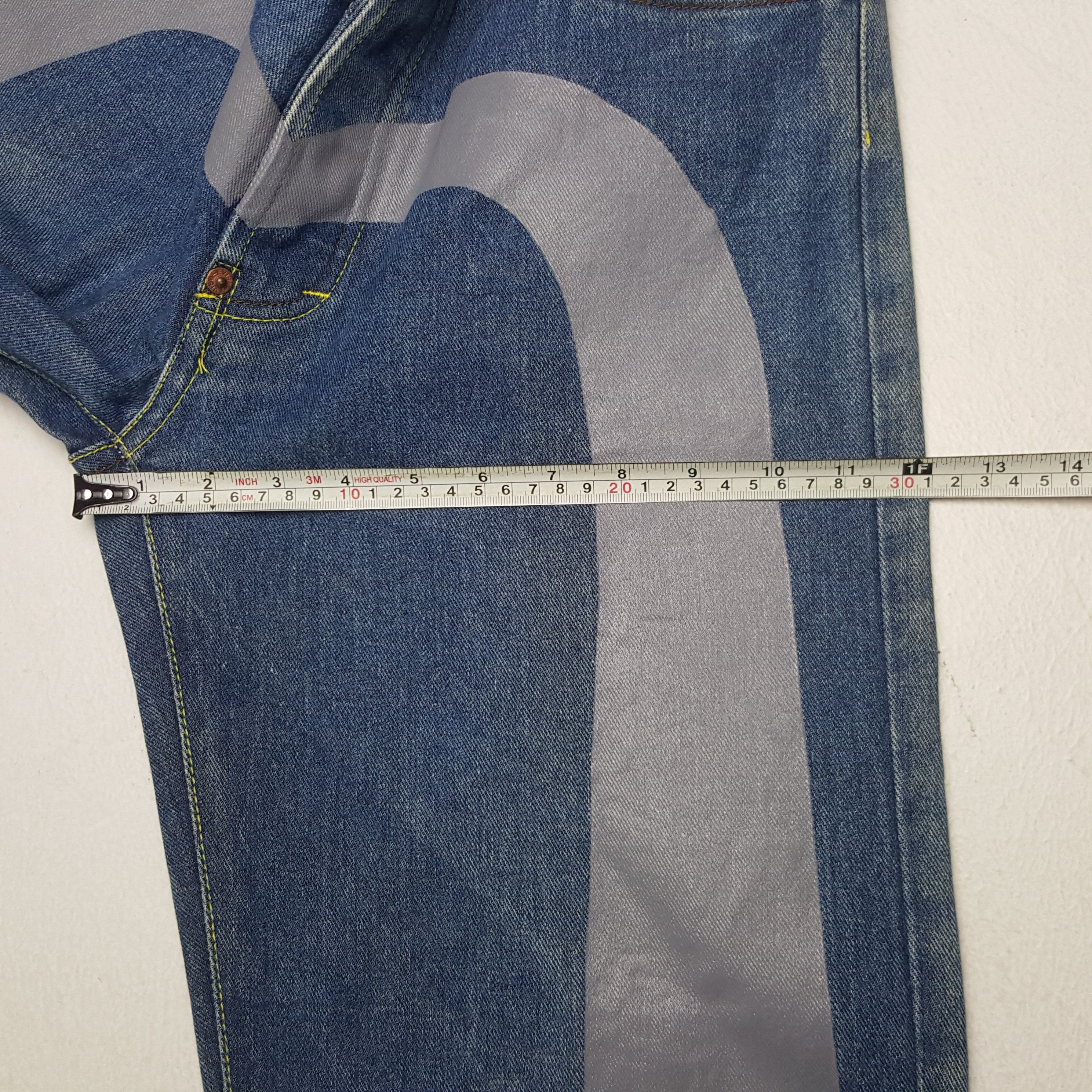 Japanese Brand × Vintage Vintage Evisu Japanese Brand Daicock Custom Art Denim Jeans Size US 32 / EU 48 - 11 Thumbnail