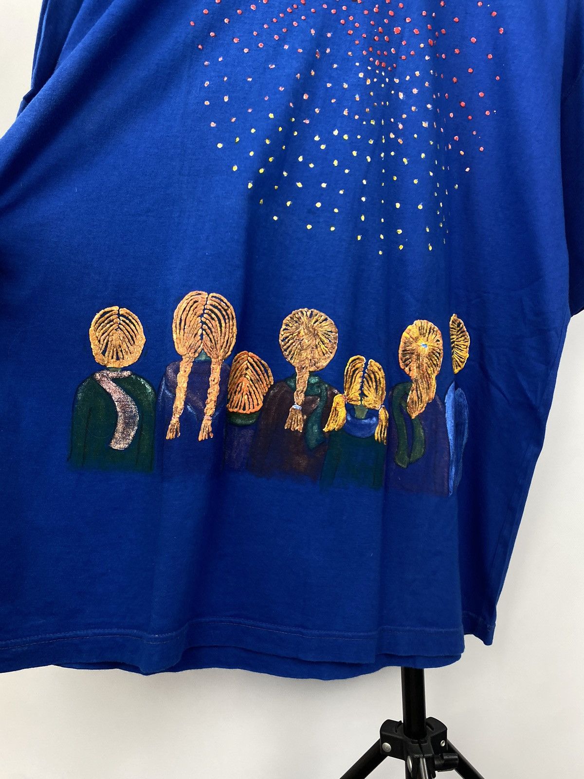 Vintage Vintage 90s T Shirt Van Gogh Style Night Art Size US XL / EU 56 / 4 - 5 Thumbnail