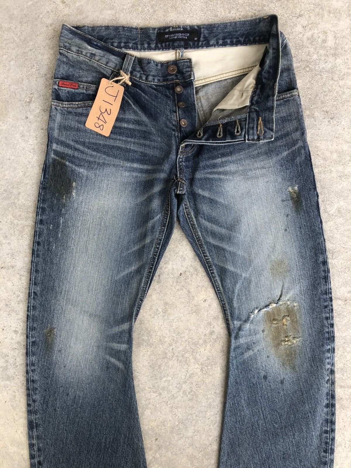 If Six Was Nine Of The Neige Flared Jeans Distressed Jeans J Cut Size US 31 - 3 Thumbnail