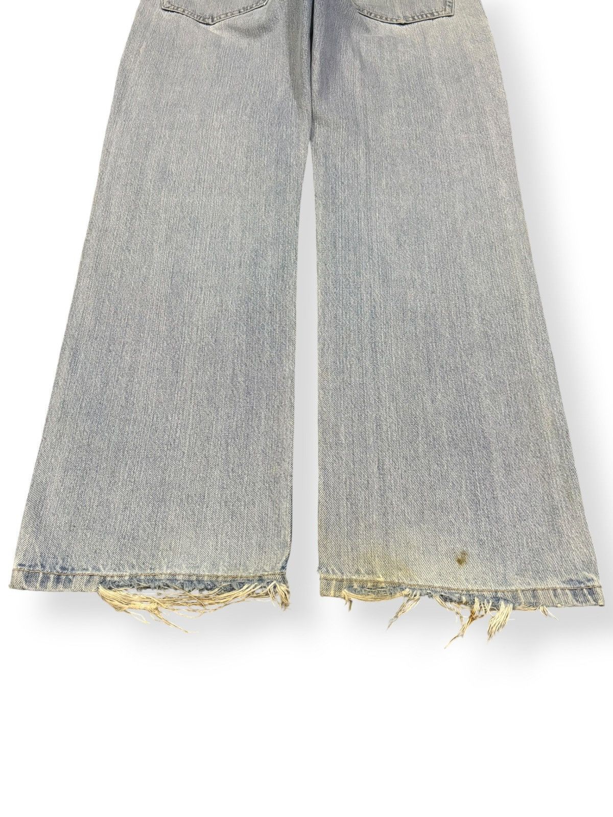 Japanese Brand Vintage Japanese Brand Light Blue Wash Distressed Jeans Size US 34 / EU 50 - 10 Thumbnail