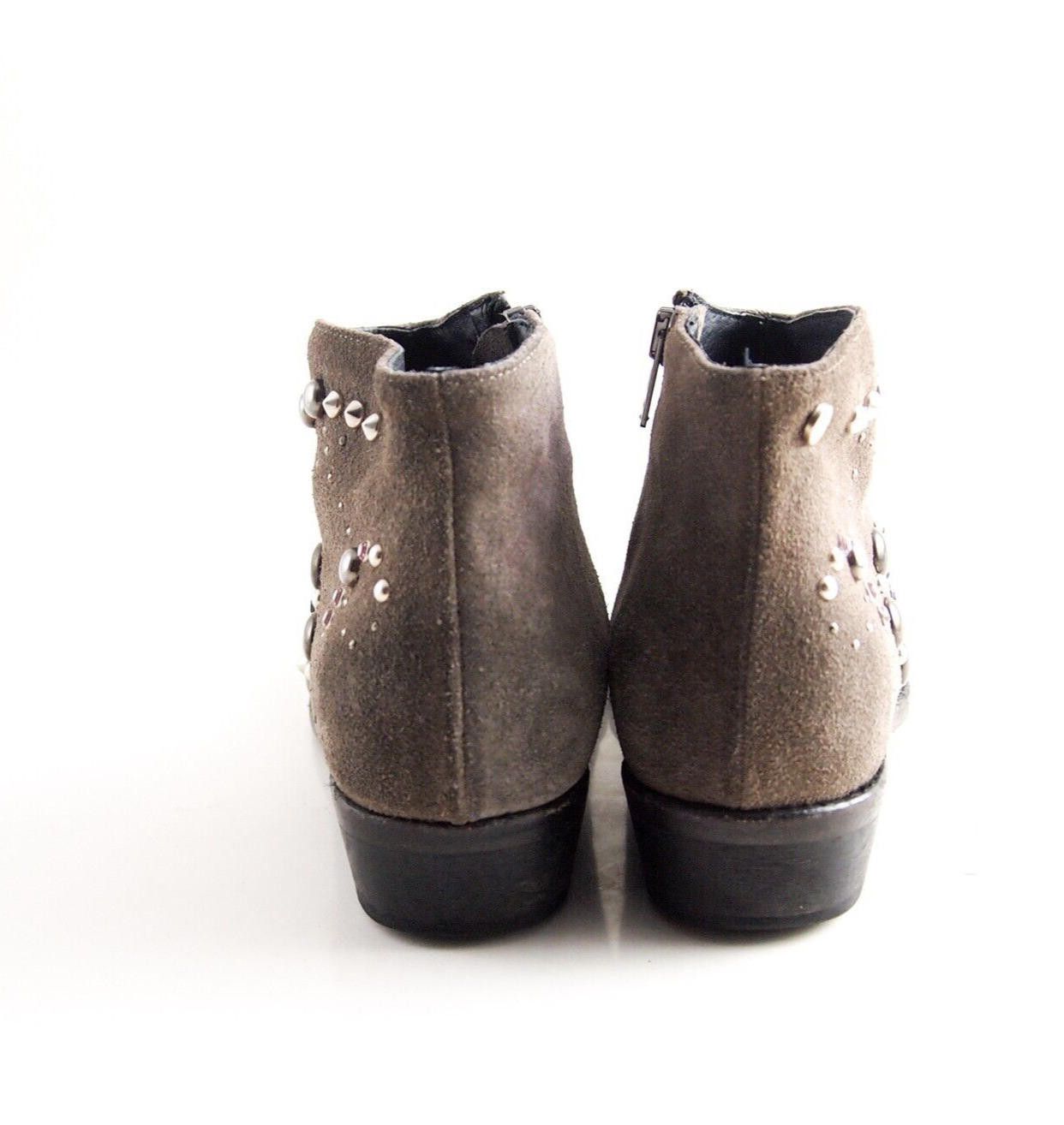 Designer Manila Grace Boots Brown Suede Studded US 7 EU 37 Size US 7 / IT 37 - 5 Thumbnail